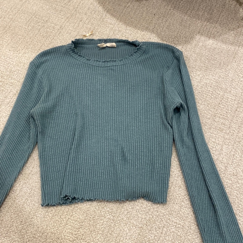 Sky and sparrow green long sleeve -M